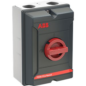 Onderhoudschakelaar aluminium, 63A, 3P, F200 fire OKA63GS3RF2