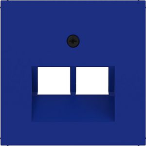 Centraalplaat voor datadoos 2-v schuine uitgang A.x/C.x cobalt mat