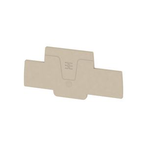 Afsluit- eindplaat d.beige h:88.25mm b:2.1mm V- VVE=20