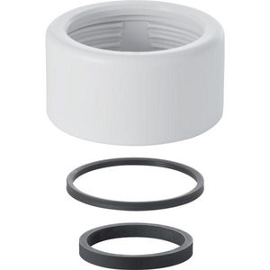 Wartel met dichting d40 wit