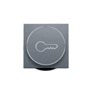 Afwerkingsset doorschijnende ring sleutelsymb. 6A blue grey