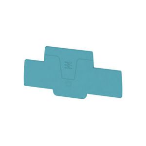 Afsluit- eindplaat blauw h:88.25mm b:2.1mm V-0 Wem VVE=20