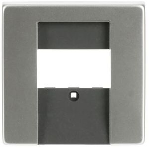 Centraalplaat luidsprekercontactdoos/TAE/USB pure-rvs (1766-866)