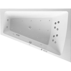 Whirlbad Paiova 1700x1300mm wit hoek R, inbouw, Combi E