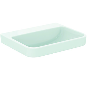 Wastafel 600x480x180mm z. kraangat z. overl gl wit sg i.life b