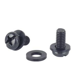 Doos a 100st. Schroef 6mm zwart Incl. ring