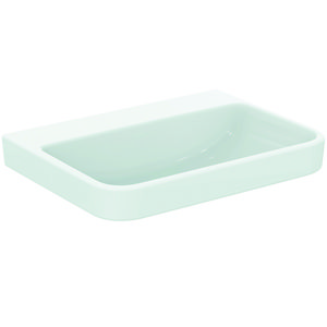 Wastafel 650x480x180mm z. kraangat z. overl gl wit sg i.life b