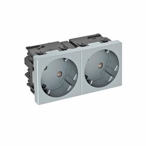 Contactdoos 2-vdg 33gr mod.-45 zijaansl. 250V 10/16A 6120493