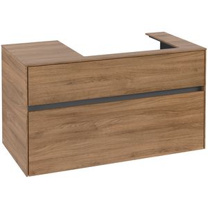 Wastafelonderkast Collaro 1000x548x500mm Oak Kansas C01800RH