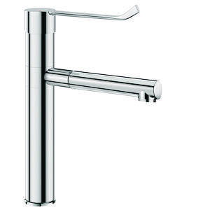 Mengkraan + draaibare uitloop H.180 + 2 RVS uitlopen