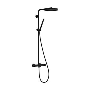 Showerpipe 260 1 straalsoort thermostaat mat zwart Pulsify Puro