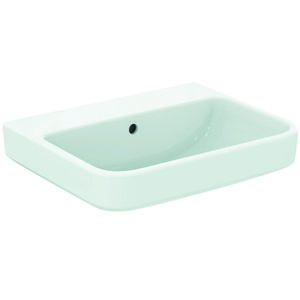 Wastafel 550x440x180mm z. kraangat m. overloop gl wit sg i.life b