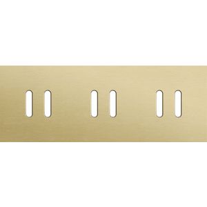 Drievoudige afdekpl. horizontaal 71mm centerafstand drie twe
