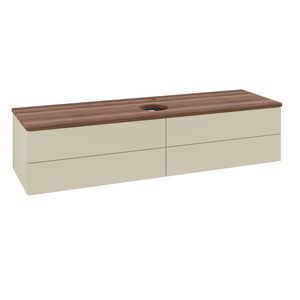 Wastafelonderkast Antao 1600x360x500mm S.Grey Matt Lacquer L25052HJ