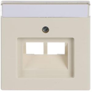 Centraalplaat afd v datadoos 2 x RJ45 s-ivoorwit