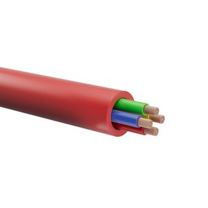 Haspel a 500m. Brandmeldkabel B2ca-s1a,d0,a14x0,8mm rood