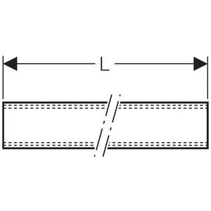 Lengte a 115cm draadbuis 1/2"bu.dr. verzinkt
