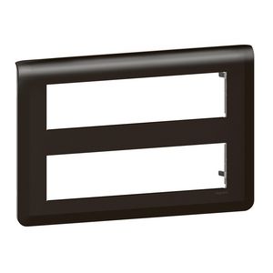 Afdekraam 2x8 module zwart horizontaal Mosaic