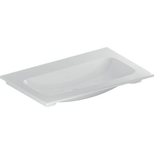 iCon meubelwastafel slim rim 75x48cm zonder kraangat zonder overloop wit