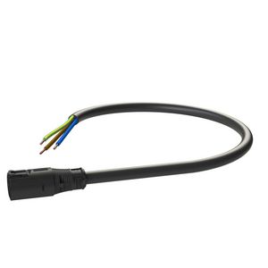 Patchkabel Male-open 0,3m 3G2,5 zwart Eca VVE=50