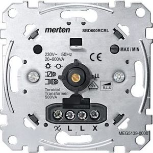 Universele draaidimmer 20-600 W/VA