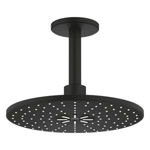 Rainshower smartactive 310 hoofddouche-set rond plafondmontage duo phantom black excl. inbouwbox (prof)