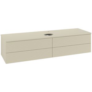 Wastafelonderkast Antao 1600x360x500mm S.Grey Matt Lacquer L25150HJ