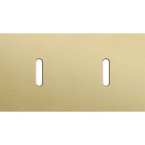 Tweevoudige afdekpl. horizontaal 71mm centerafstand twee enk