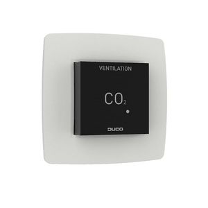 CO2 Ruimtesensor zonder bediening RF/Wired Zwart