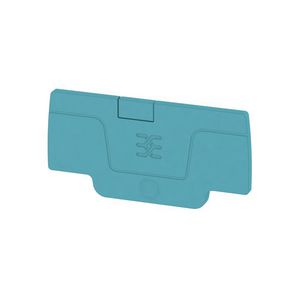 Afsluit- eindplaat blauw h:52.76mm b:2.1mm V-0 Wem VVE=50