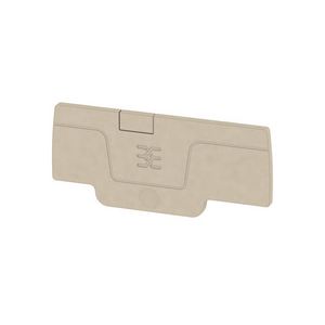 Afsluit- eindplaat d.beige h:59.61mm b:2.1mm V- VVE=50