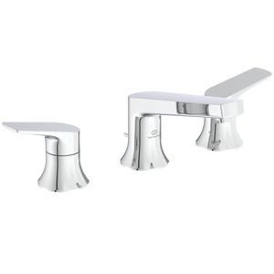 2-greeps wastafelkraan 324x183x105mm chroom 3.8l/m m. waste La Dolce Vita