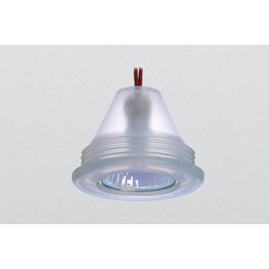 Siliconen behuizing MAXI laagsp.halogeen inb.lichtspot trans