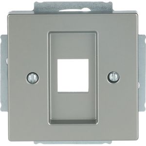 Centraalplaat 1 x MJ 216000-2/216005-4 pure rvs (2561-866)