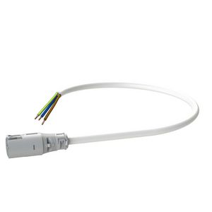 Patchkabel Female-open 0,3m 3G1,5 wit Eca VVE=10
