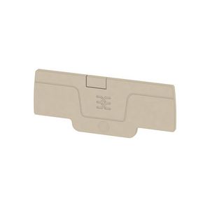 Afsluit- eindplaat d.beige h:65.7mm b:2.1mm V-0 VVE=50