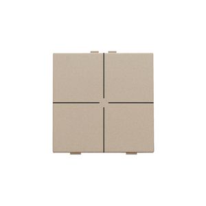 4-voudig drukknop Home Control champagne coated