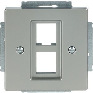 Centraalplaat 2 x MJ 216000-2/216005-4 pure rvs (2561-02-866)