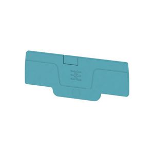 Afsluit- eindplaat blauw h:65.7mm b:2.1mm V-0 Wemi VVE=50