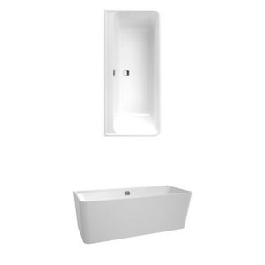 Ligbad Collaro wandm. naadloos Black Matt UBA180COR9CS00VN01