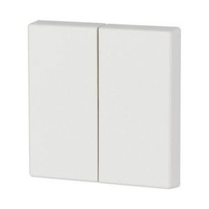 Schakelwip 2-voudig glanzend zonder LED wit VVE=10