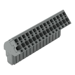 1-draads female steker haaks CAGE CLAMP 4mm² grijs VVE=10