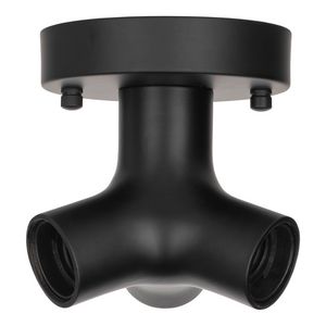 Verlichtingsarmatuur Metal Trio E27 zwart