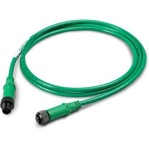 SmartWire T-conn., kabel 5p rond 1 m., M12 male en M12 fem.,