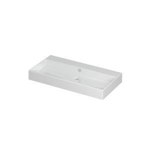 INK Unlimited Wastafel Porselein zonder kraangat GL wit 90x45