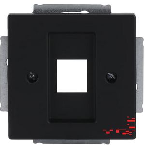 Centraalplaat 1 x MJ 216000-2/216005-4 f-matzwart (2561-885)