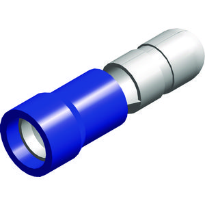 Doos a 100st. Rondsteker M4 blauw 1,5-2,5mm²