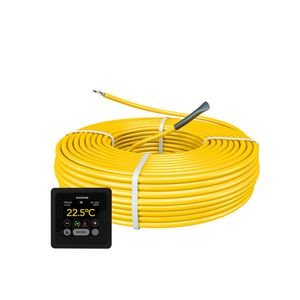 Set verwarmingskabel CABLE-17 100mtr. 1700W + WiFi thermostaat zwart