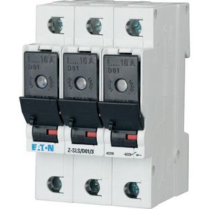 Veilighedenlastscheider D01, 16A, 3p 52,5mm Eaton