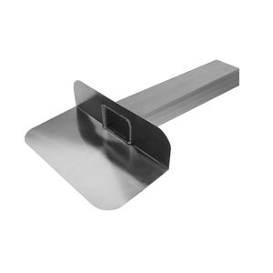 Kiezelbak alu. gesloten 90° 60x100mm L=450mm VVE=10